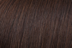 Seamless Clip-In Extensions: Chocolate Brown #3