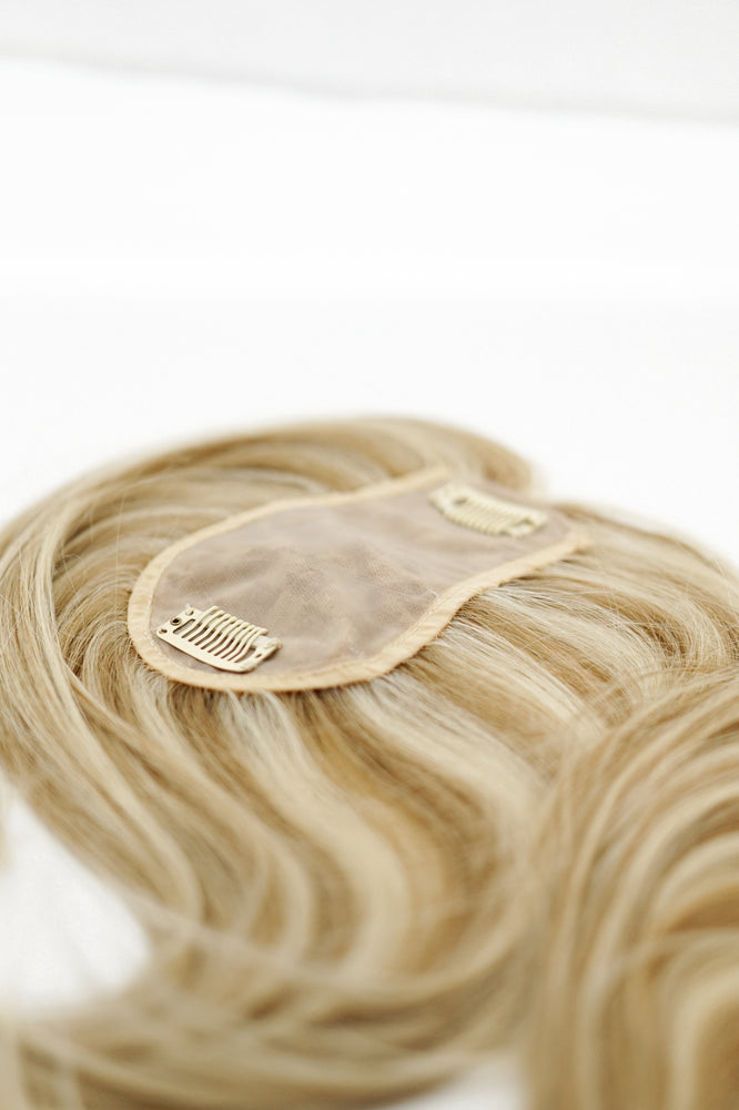 Silk Top of Head Piece: Light Golden Blonde #22