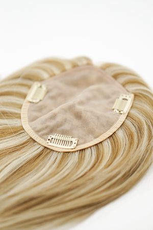 Silk Top of Head Piece: Light Golden Blonde #22